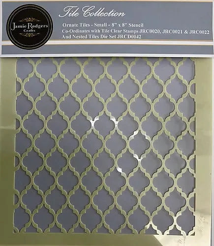 Jamie Rodgers Crafts - Ensemble de pochoirs Ornate Tiles - Petit
