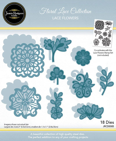 Jamie Rodgers Crafts Ensemble de matrices Fleurs en dentelle