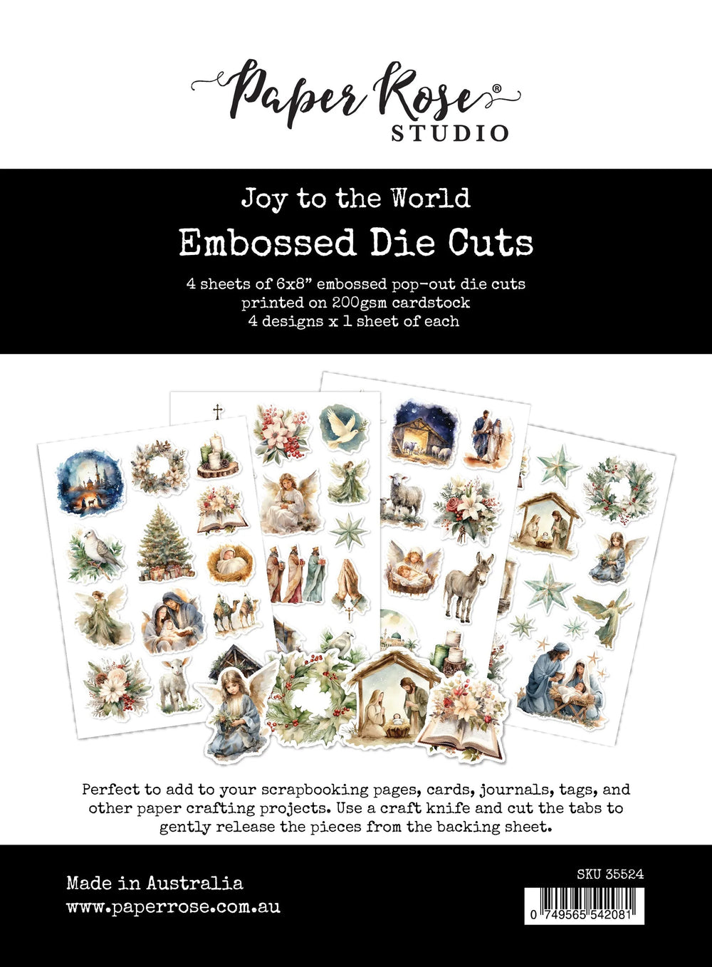 Joy to the World Découpes Embossées 35524