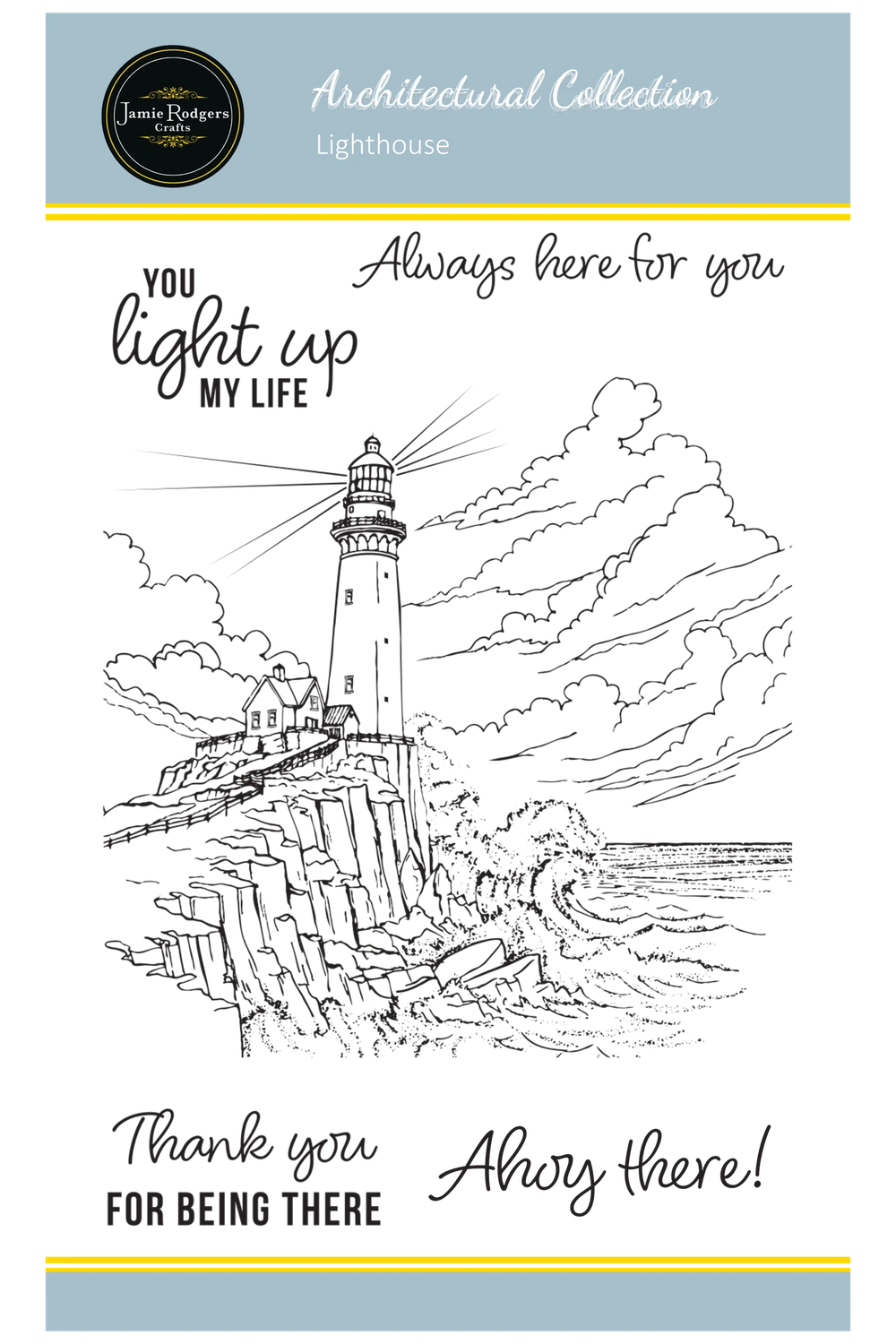 Jamie Rodgers Crafts Lighthouse A6 Clear Stamp Set