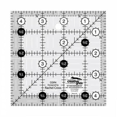 Règle carrée Creative Grids 4,5 po