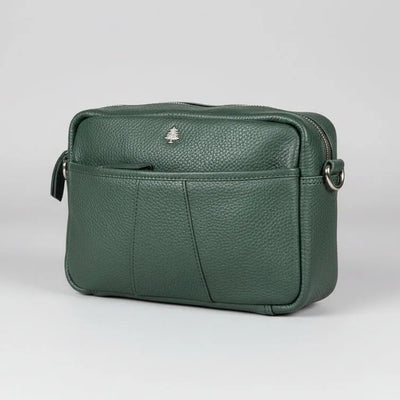 Mini sac bandoulière en cuir Greenwood. Sac à main haut de gamme en cuir pleine fleur grainé