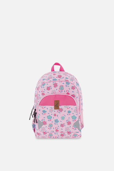 Petit Sac à Dos pour Enfants Rose Fleurs Imprimées
