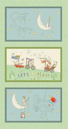 City Hoppers - Away We Go Quilt - Reach for the Stars - Panel