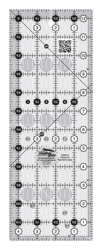 Creative Grids Quilt Ruler 4.5" x 12.5"