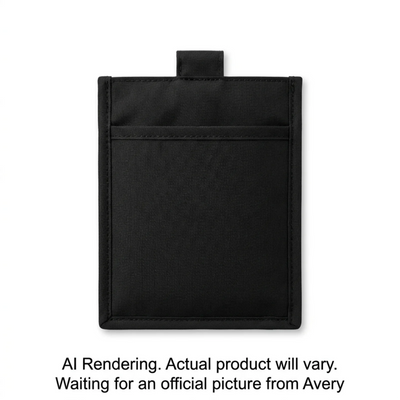 Avery Pocket Name Tag Pouches Black 10/pkg (45907)
