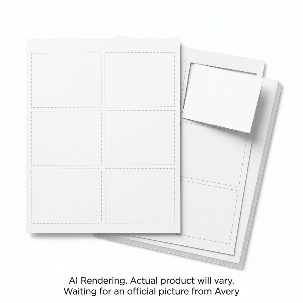 Laser/Inkjet Name Badge Inserts, 3 sheets/pk, 18 inserts/pk