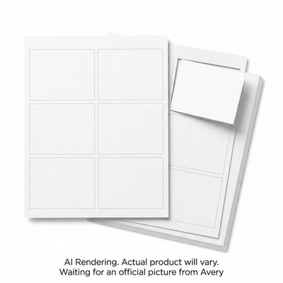 Avery Laser/Inkjet Name Badge Inserts 18 Inserts (45926)