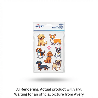 Avery Dog Sticker Multipack, 7pk (43900)