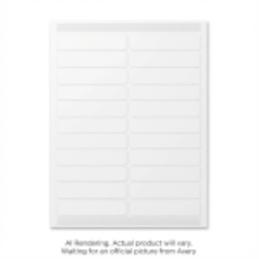 Laser Label 4X1 Card