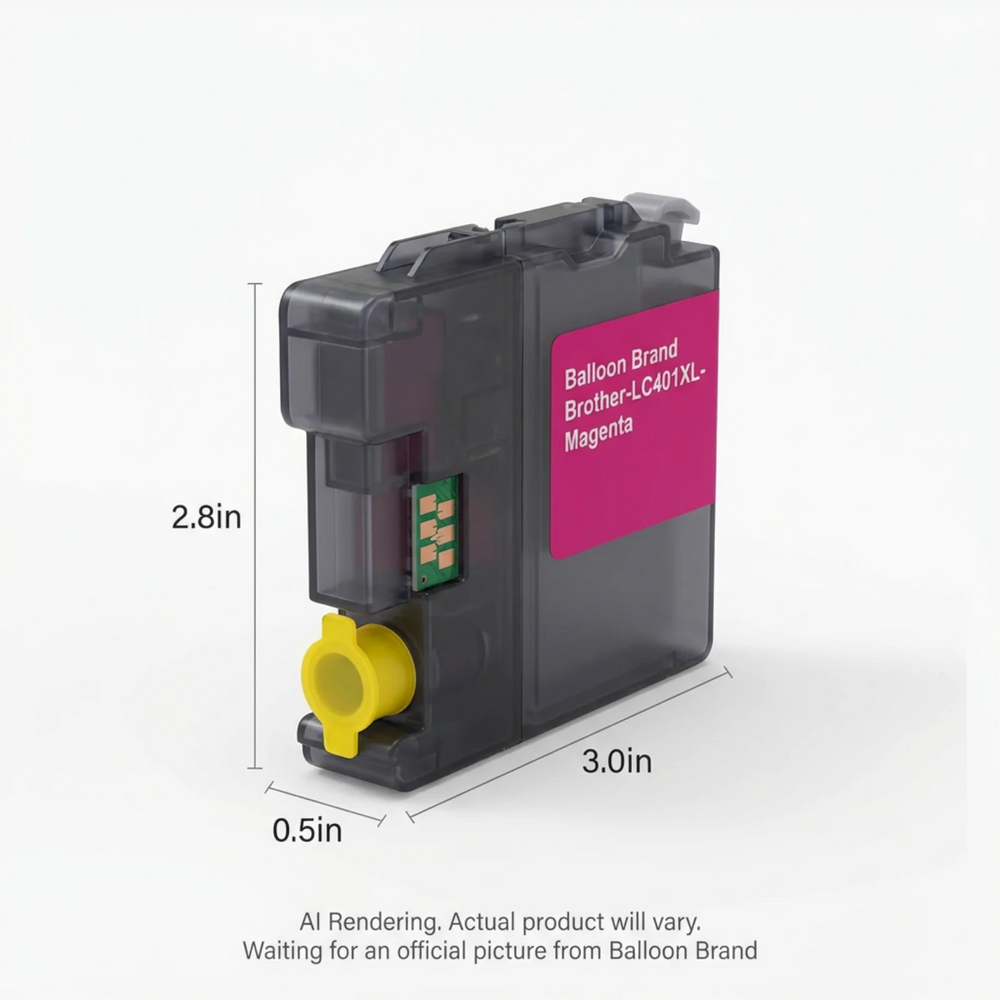 Compatible Brother LC401XL Magenta ink Cartridge