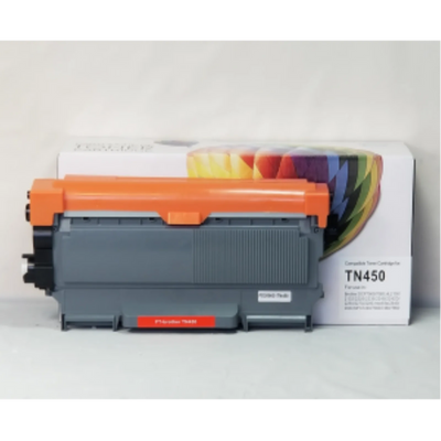 Cartouche de toner noir compatible Balloon Brand CTTN450 – Haut rendement de 2 600 pages