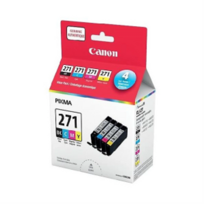CLI-271 Noir, Cyan, Magenta et Jaune Ensemble d'encres Valeur SKU 0390C006
