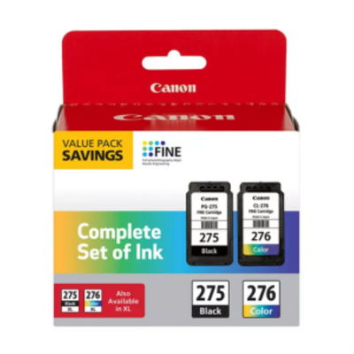 PG-275/CL-276 Black and Colour Ink Value Pack
