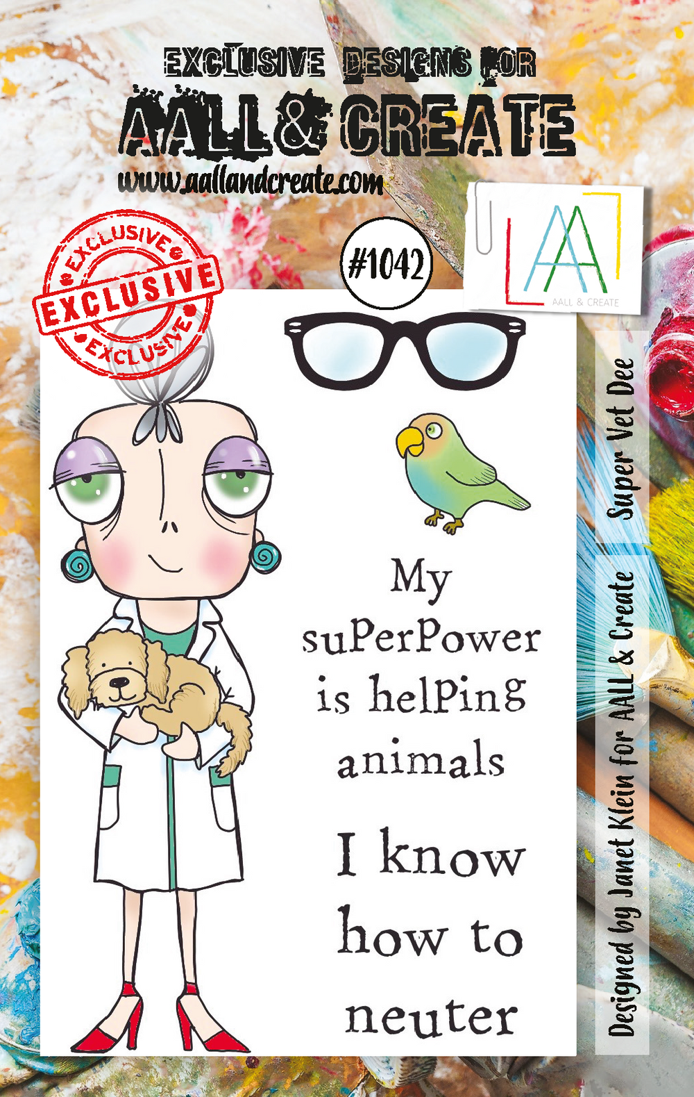 AALL and Create  A7 Stamp Set - 1042 - Super Vet Dee