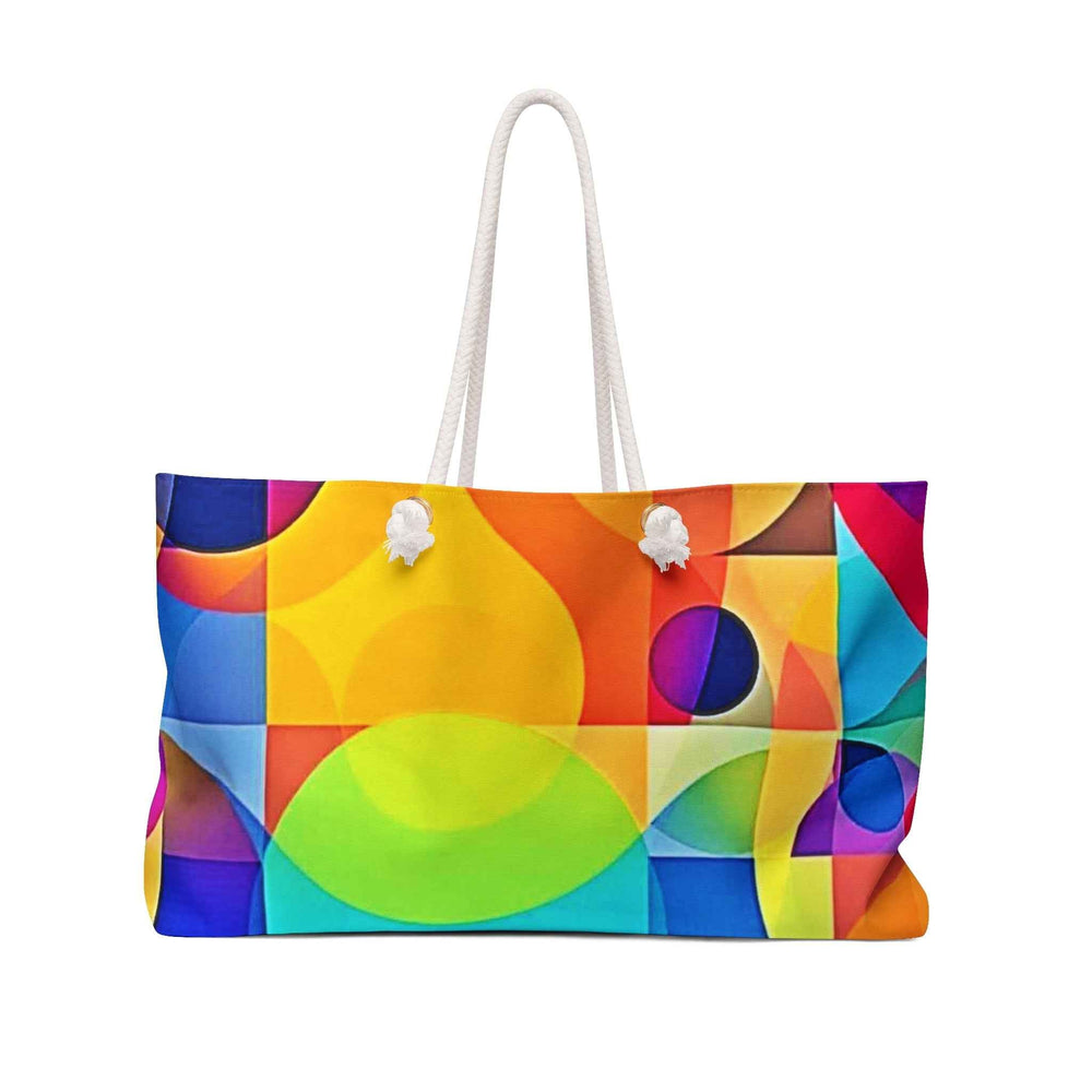Sac de voyage à motif géométrique abstrait et coloré