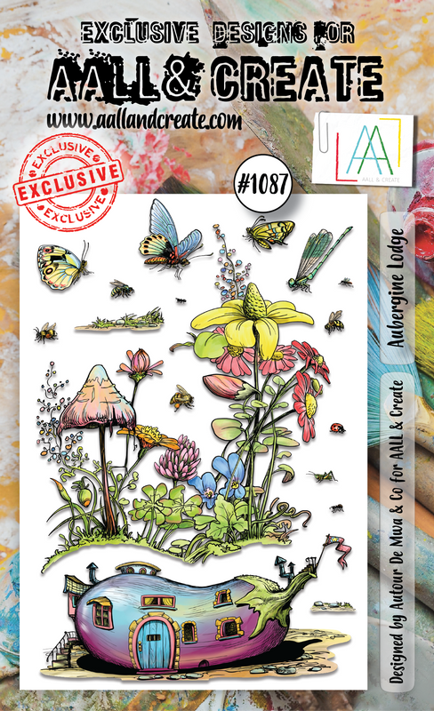 AALL and Create #1087 - Set de tampons A6 - Aubergine Lodge