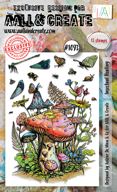 AALL and Create #1093 - Set de tampons A6 - Insectes Guérisseurs