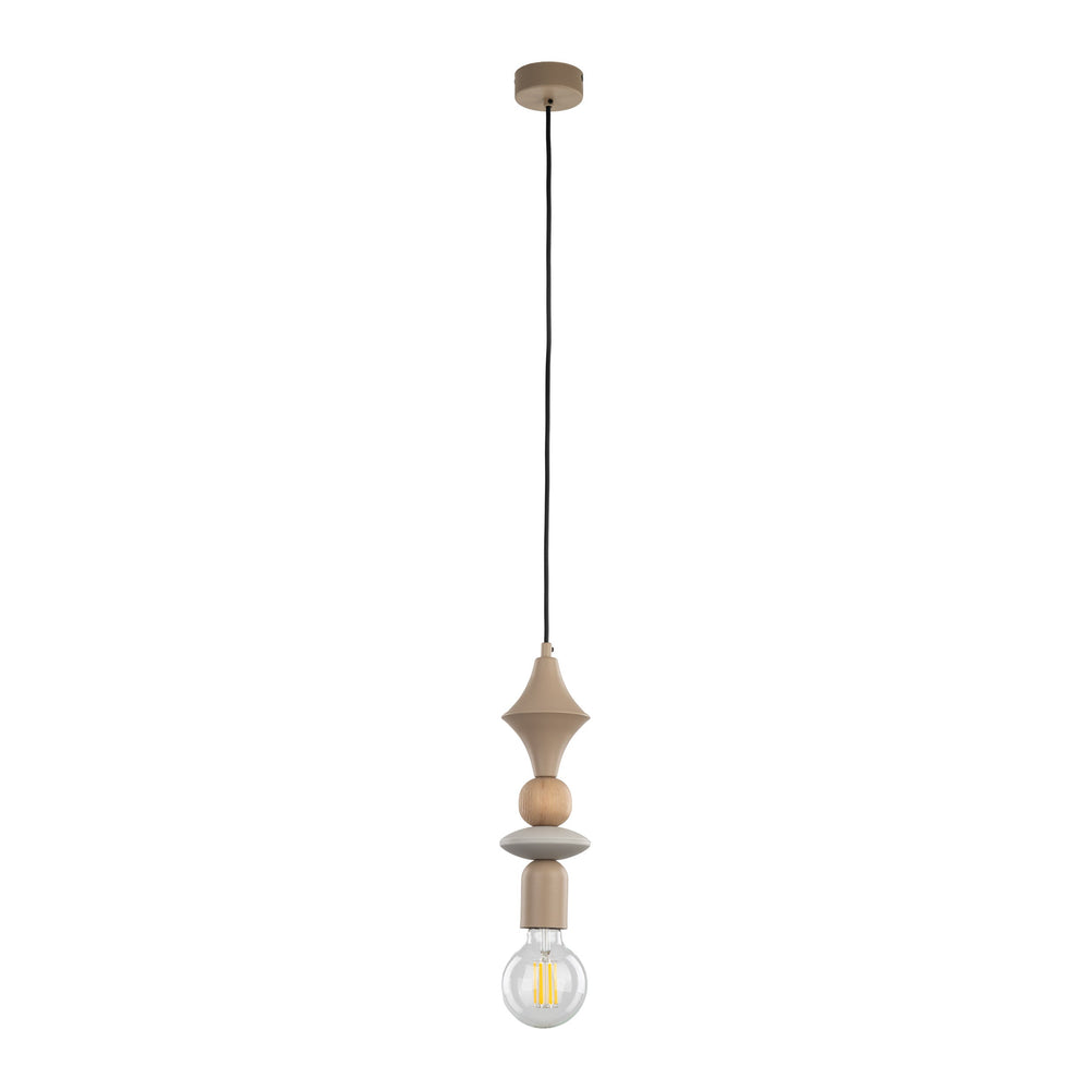 TOWER Wood Pendant Light for Kitchen Island, Bedside & Reading Nook
