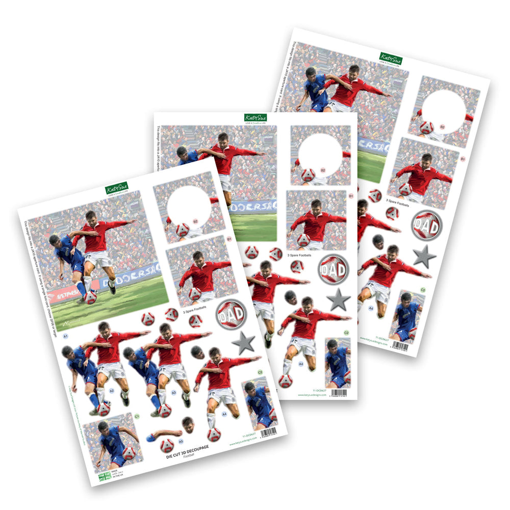 Découpage Découpé – Football (Paquet De 3)