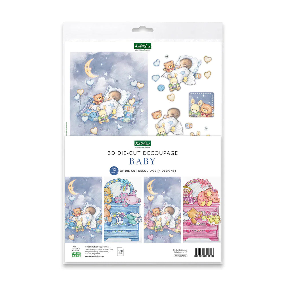 Découpage prédécoupé – Bébé (Paquet de 12)