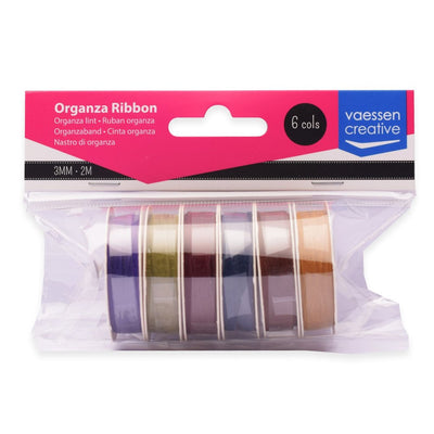 Vaessen Creative Set d'Organza 6 Couleurs 3mmx2m Automne