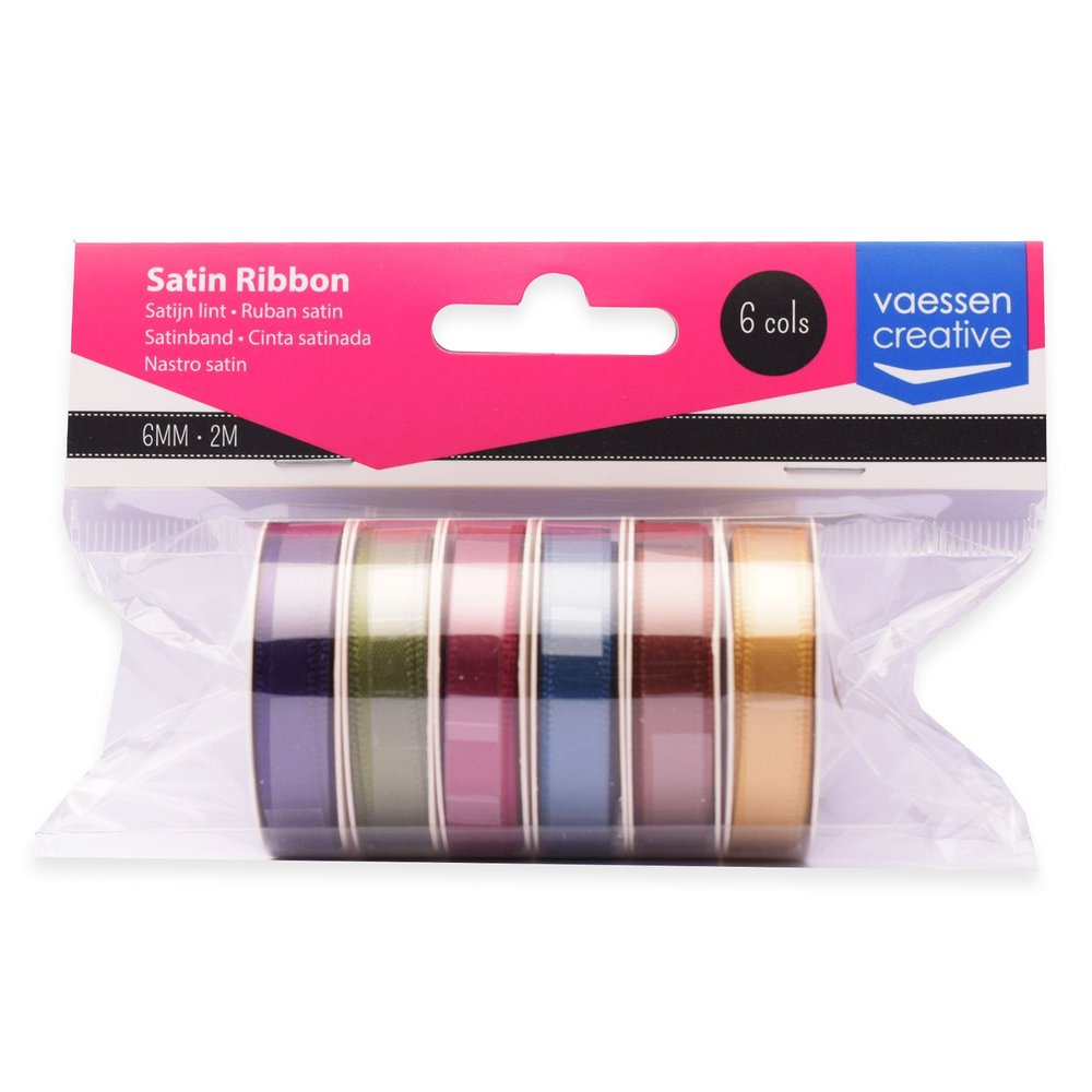 Ruban Organza Vaessen Creative 6 Couleurs 6mmx2m Automne