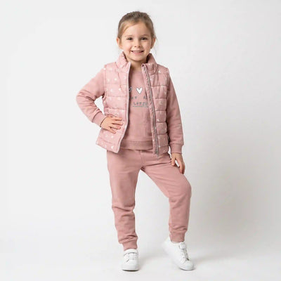 Loved Puffer Vest Set
