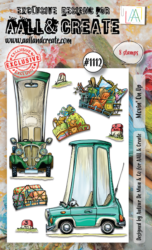 AALL & Create n° 1112 - Set de tampons A6 - Movin' On Up