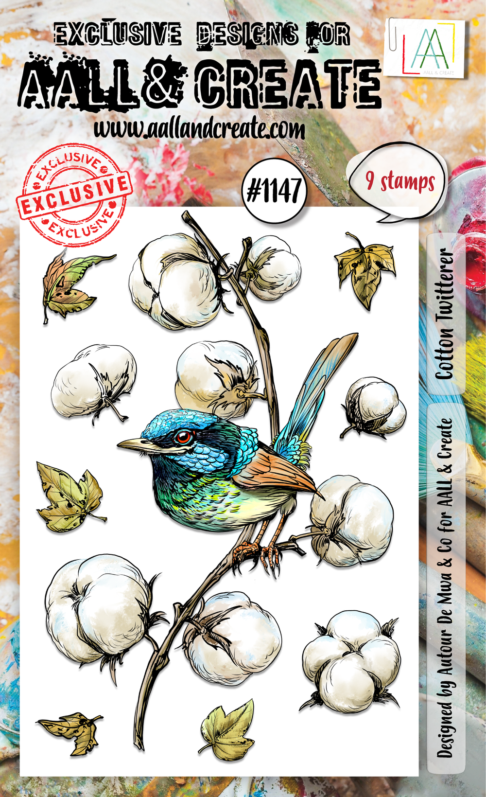 AALL and Create - Set de tampons A6 - Cotton Twitterer