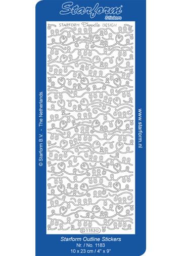 Autocollants décoratifs – Lignes décoratives style Doodle