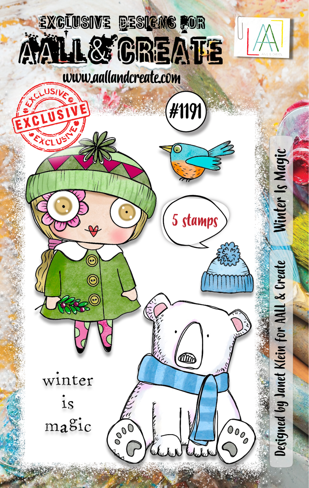AALL and Create - Set de tampons A7 - La magie de l'hiver