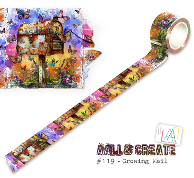 AALL and Create - Ruban washi 25mmx10m - Growing Mail
