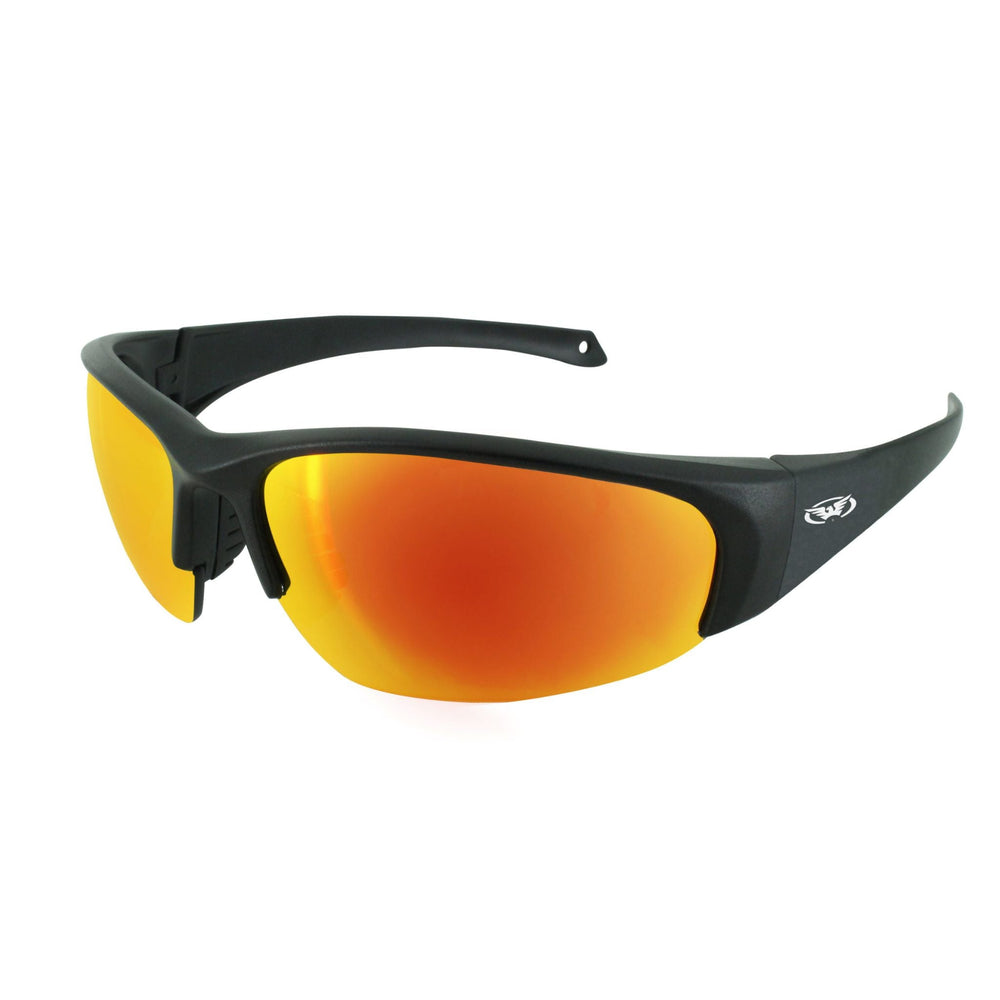 Global Vision Eyedol Flexible Temple Motorcycle Sunglasses. Safety Rated Riding Glasses