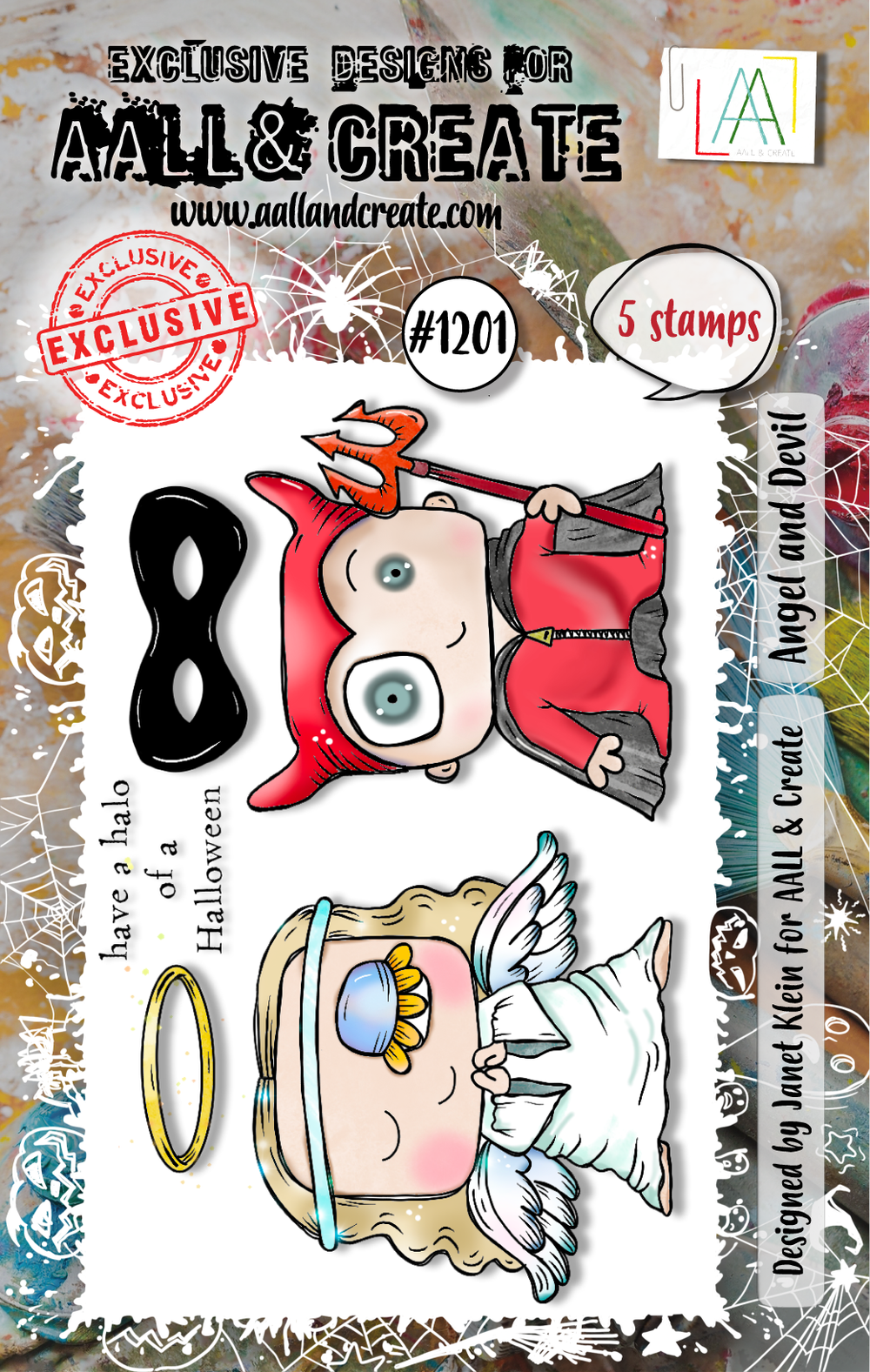 AALL and Create - Set de tampons A7 - Ange et Diable