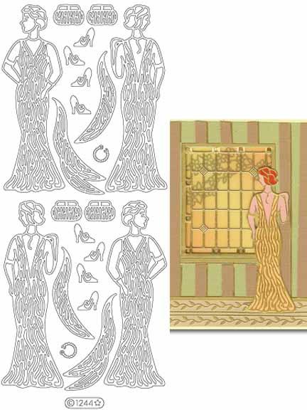 Autocollants décoratifs - Dames Rétro