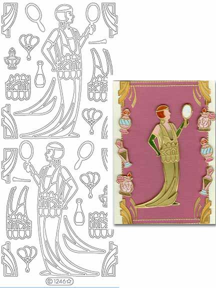 Autocollants décoratifs - Dames Rétro