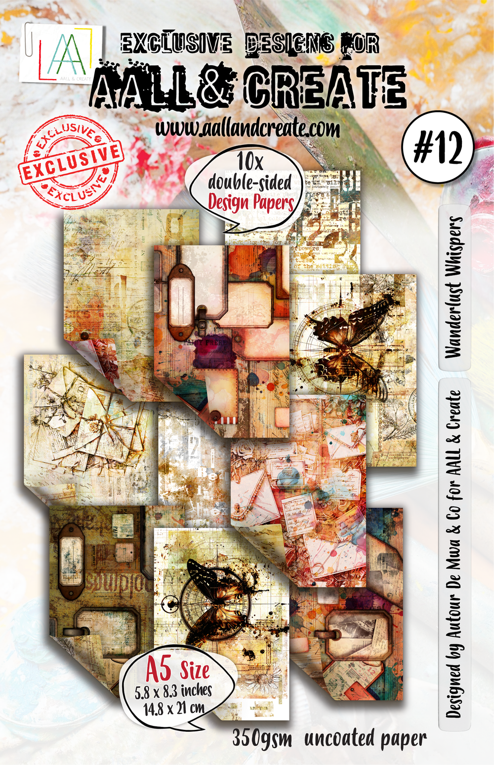 AALL and Create - Papier Design A5 - Chuchotis d'Évasion