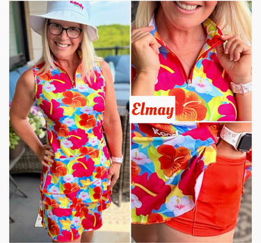 2026 “Elmay” Floral Print Par Tee Golf Dress