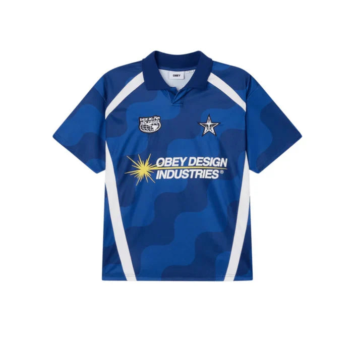 Polo Obey 'Soccer Jersey' - Bleu/Multicolore