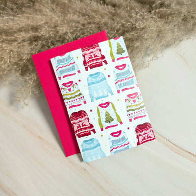 Mini carte de vœux L'ambiance douillette de l'hiver