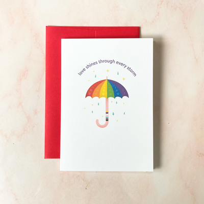 L'amour brille | Mini carte de vœux Fierté