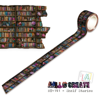 AALL and Create - Ruban washi 25 mm x 10 m - Shelf Stories (Layer-It-Up)
