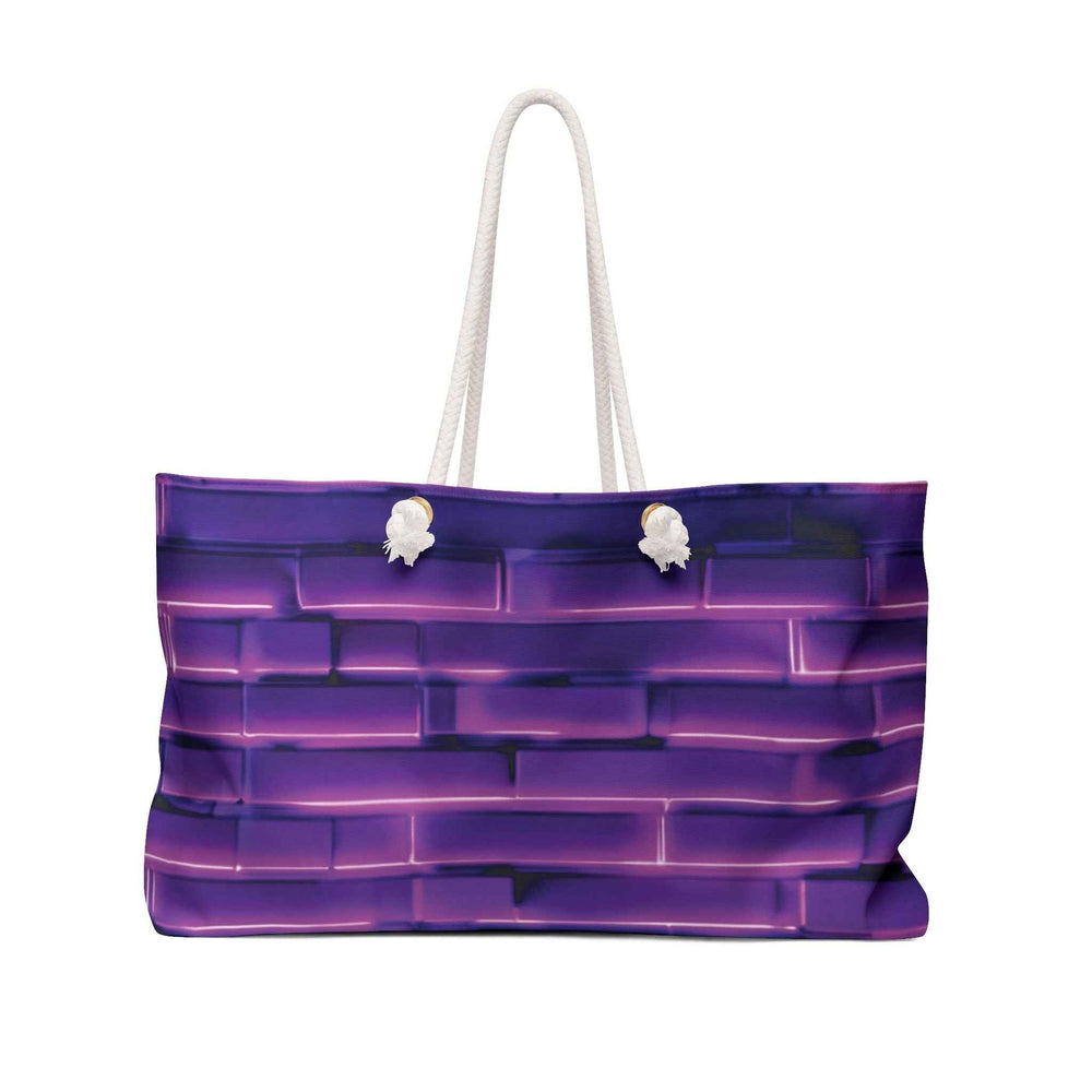 Sac de fin de semaine motif brique violette | Brique dégradée, Grand sac fourre-tout