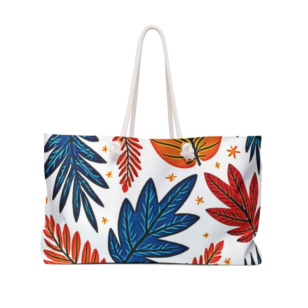 Sac de voyage coloré à feuilles tropicales | Sac fourre-tout de voyage à feuilles de palmier | Grand sac fourre-tout | Sac de voyage pour maman | Sac de cabine pour maman
