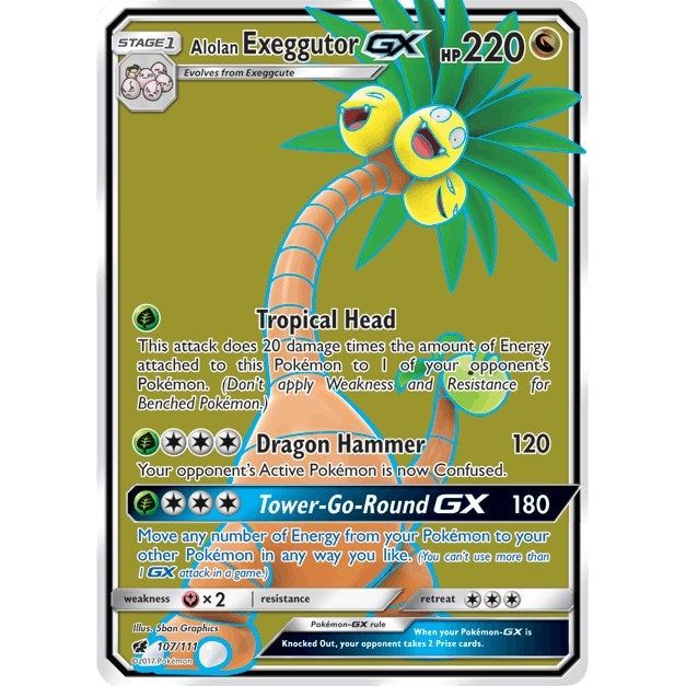 Exeggutor d'Alola GX (Art Complet) (107/111) (SM04)