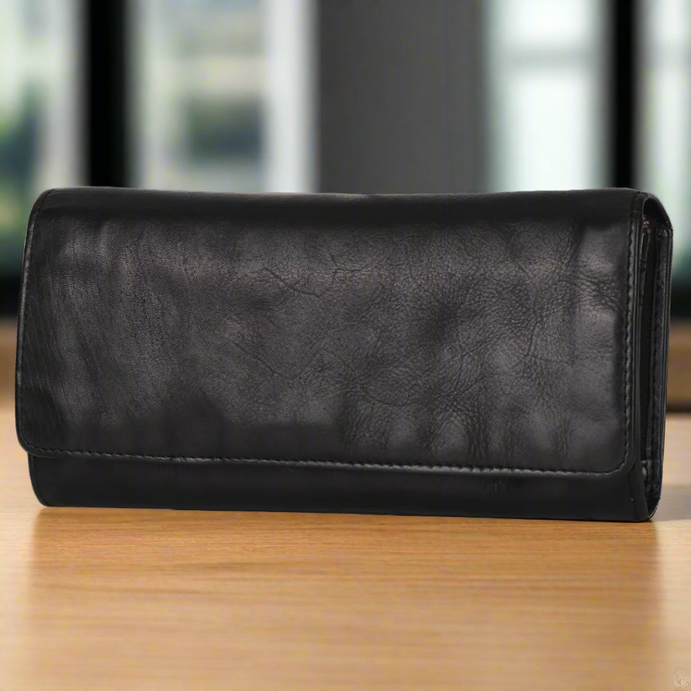 MET Women's Leather Clutch Wallet — Boutique of Leathers/Open Road