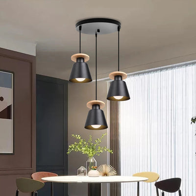 Modern LED Chandelier Ceiling Light – European Retro Iron Pendant Lamp for Dining Room, Bedroom & Living Room