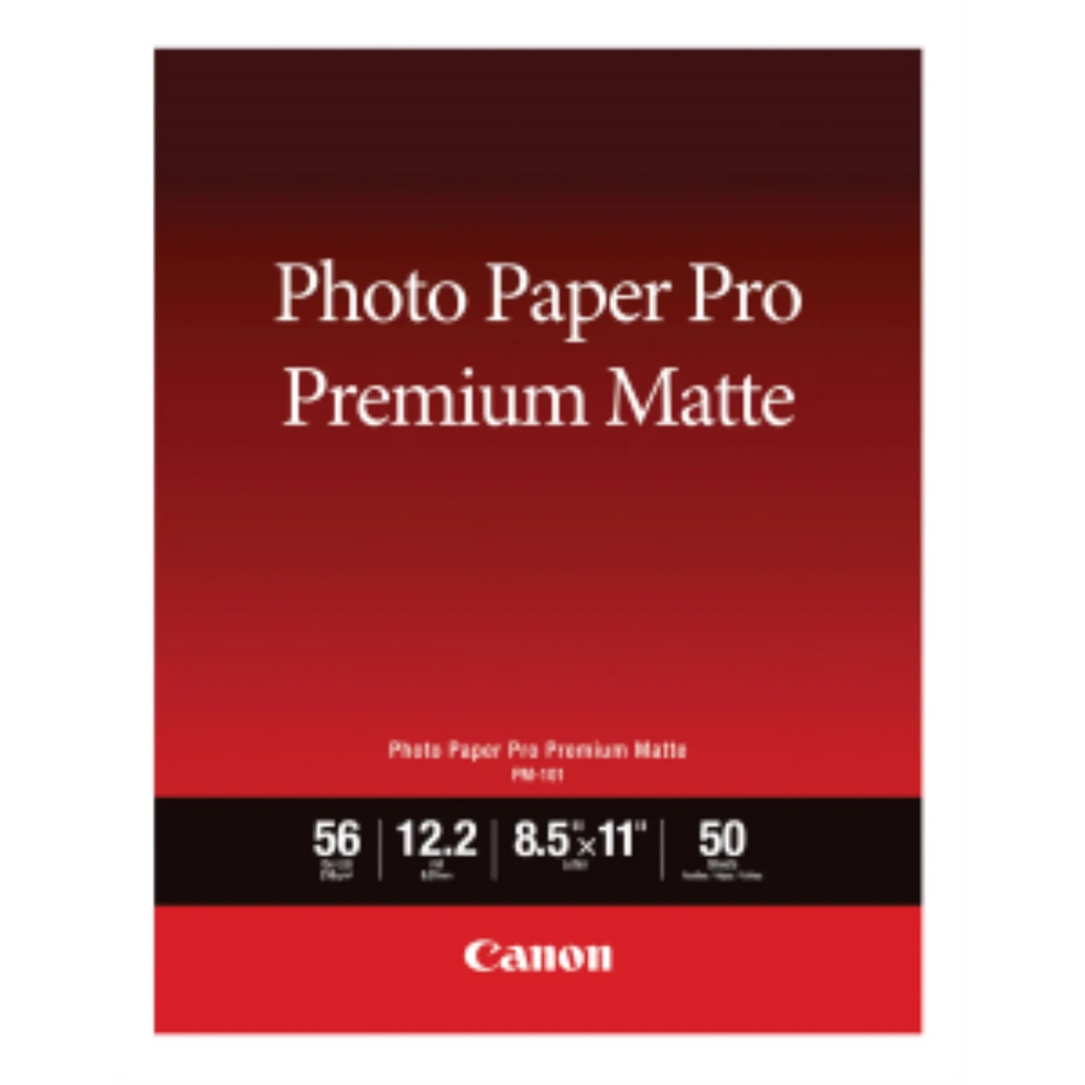 PM-101 8.5" x 11" Photo Paper Pro Premium Matte (50 sheets/pkg)