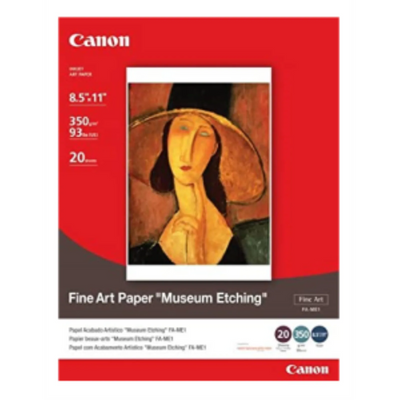 Canon FA-ME1 8.5" x 11" Fine Art Paper Museum Etching 20 Sheets (1262B004)